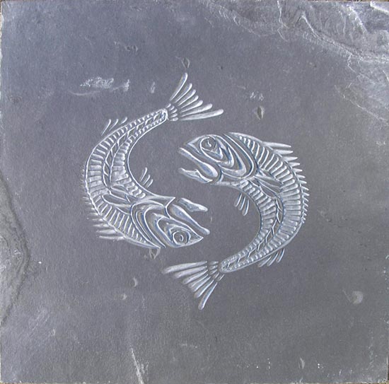 Twisted Fish Engraving