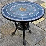 Ammonite Mosaic Table
